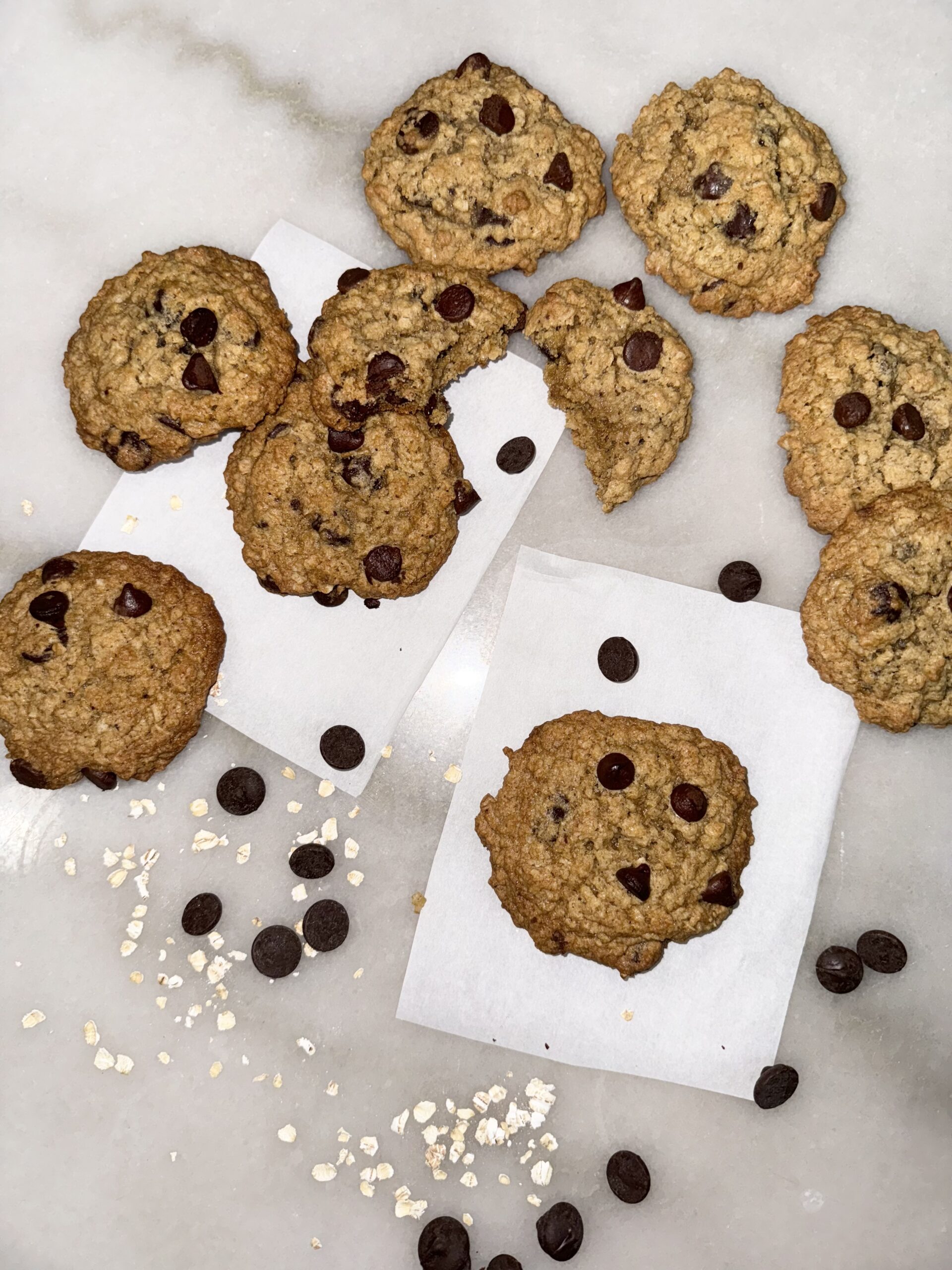 Chewy Oatmeal Chocolate Chip Cookie
